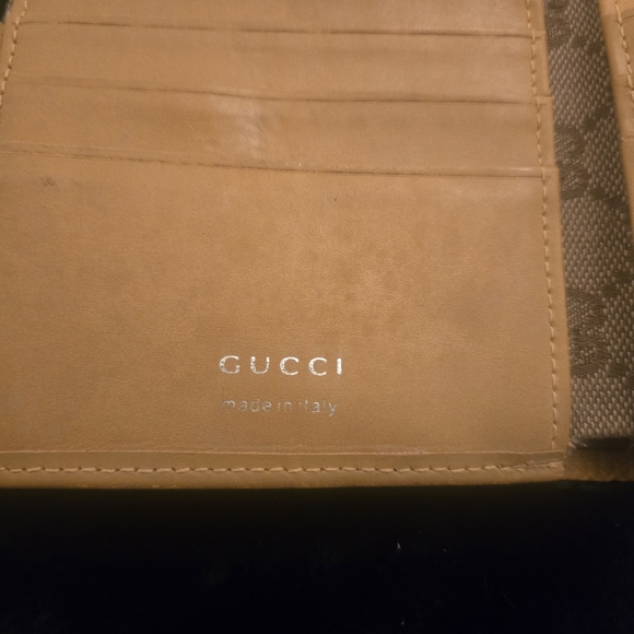 Vintage GUCCI GG Logo Canvas Leather Bifold Wallet - Picture 10 of 14